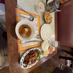 The Plum Blossom - Wonton Soup, Sesame Seed Chicken