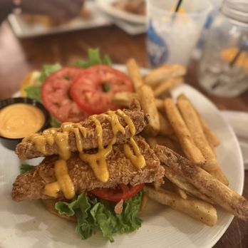 Bay Local Eatery - Flounder sandwich - New American Near Me - Virginia Beach, Virginia