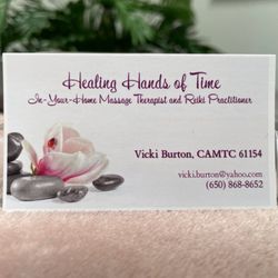 Healing Hands of Time - Business card!