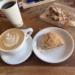 Latte and scone