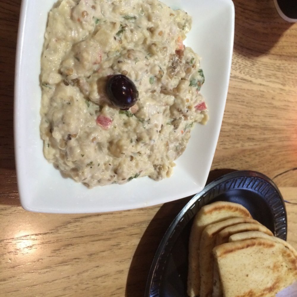 Plaka Grill - Eggplant dip appetizer - Greek Near Me - Vienna, Virginia Plaka Grill - Eggplant dip appetizer - Greek Near Me - Vienna, Virginia