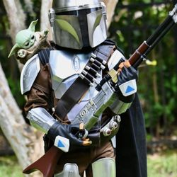 Always Sew fun - She sewed the patches to this costume to allow all the armor to be Velcro'd