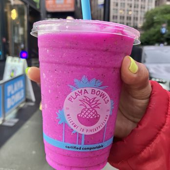 Playa Bowls - Pink Pitaya Smoothie - Juice Bars & Smoothies Near Me - New York, New York Playa Bowls - Pink Pitaya Smoothie - Juice Bars & Smoothies Near Me - New York, New York