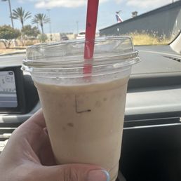 You can tell how milky the latte is by the photo
