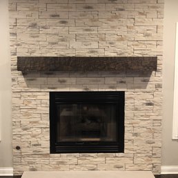 Mantel order and installed by A Cozy Fireplace. Mantel order and installed by A Cozy Fireplace.