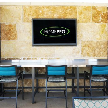 HomePro - HomePro mounted TV over outdoor living area at in the Dallas Fort Worth community of Union Park - Security Systems Near Me - Carrollton, Texas