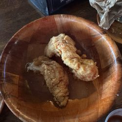 What's left of the chicken tenders