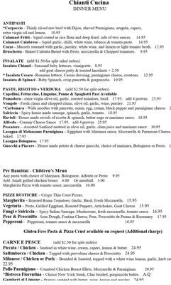 Menu photo 8 Chianti Cucina Novato, CA