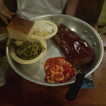 Lambert's Cafe - Bar-b-que pork chop, potatoes, corn bread & cabbage - Seafood Near Me - Foley, Alabama Lambert's Cafe - Bar-b-que pork chop, potatoes, corn bread & cabbage - Seafood Near Me - Foley, Alabama