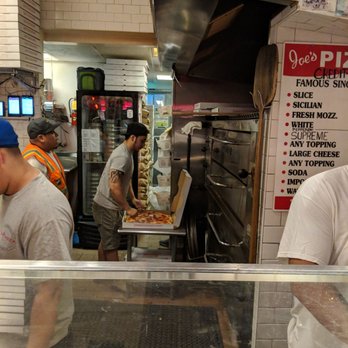 Joe's Pizza - Behind the Counter - Pizza Near Me - Brooklyn, New York