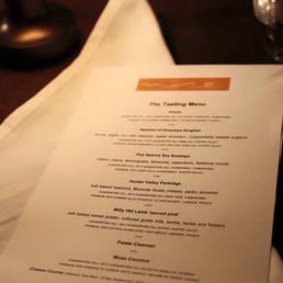 Tasting menu Tasting menu