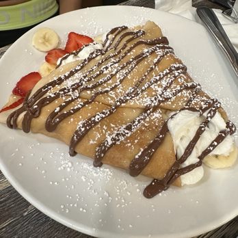 Lala's Waffles Crepes Shakes - Strawberry & banana Nutella crepe - Breakfast & Brunch Near Me - Indio, California Lala's Waffles Crepes Shakes - Strawberry & banana Nutella crepe - Breakfast & Brunch Near Me - Indio, California
