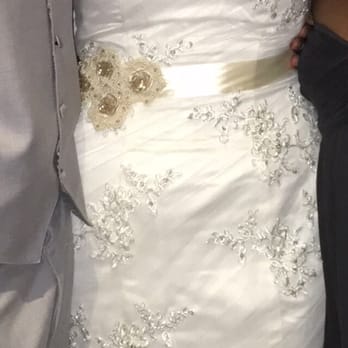 Fit & Style - Up close of the stunning heirloom belt piece they did - Sewing & Alterations Near Me - Seal Beach, California