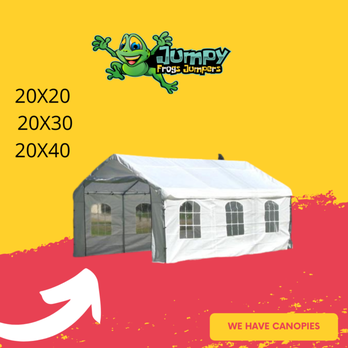 Jumpy Frogs Jumpers & Events  - We Have Canopy Available - Party Equipment Rentals Near Me