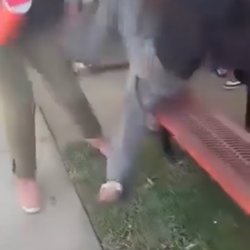 Chowchilla Union High School - This is the photo explaining the student kicking taylor clark on the THIGH. Not the chin nor her stomach.
