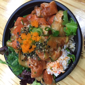 Poki Yaki - Regular bowl with albacore and salmon - Japanese Near Me - Buena Park, California
