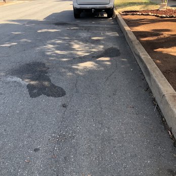 Ecograss - Fresh working vehicle oil stains. - Artificial Turf Near Me - Chula Vista, California