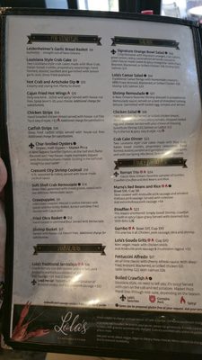 Menu photo 1 Lola's A Louisiana Kitchen Las Vegas, NV Menu photo 1 Lola's A Louisiana Kitchen Las Vegas, NV