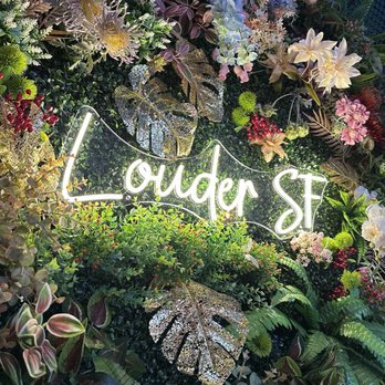 Louder Restaurant - Cute sign! - Thai Near Me - San Francisco, California