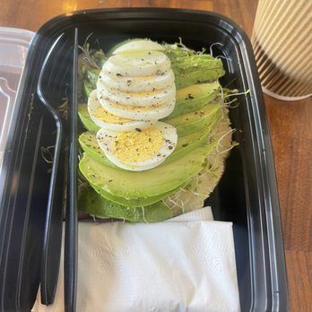 Coffee & More - Avocado Hummus and Egg Toast - Coffee & Tea Near Me - Sunnyvale, California
