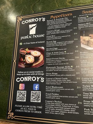 Menu photo 3 Conroy's Public House Overland Park, KS