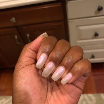 Platinum Nail Spa - This is supposed to be coffin... I thought I was crazy until I got a second opinion... - Nail Salons Near Me - Ashburn, Virginia