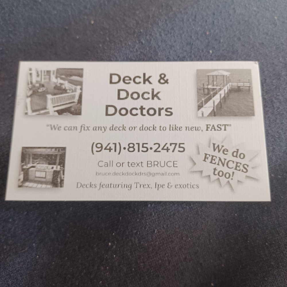 Decks & Railing DECK & DOCK DRS Request a Quote Saint James City