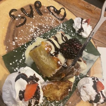 Sup Thai Kitchen - Warm Ginger Bread Pudding - Thai Near Me - Fresh Meadows, New York Sup Thai Kitchen - Warm Ginger Bread Pudding - Thai Near Me - Fresh Meadows, New York