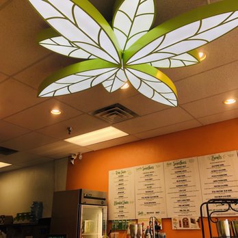 Juice It Up! - Inside view, cute light fixture! - Juice Bars & Smoothies Near Me - Albuquerque, New Mexico