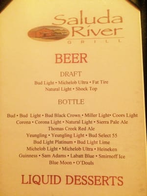 Menu photo 5 Saluda River Grill Piedmont, SC Menu photo 5 Saluda River Grill Piedmont, SC