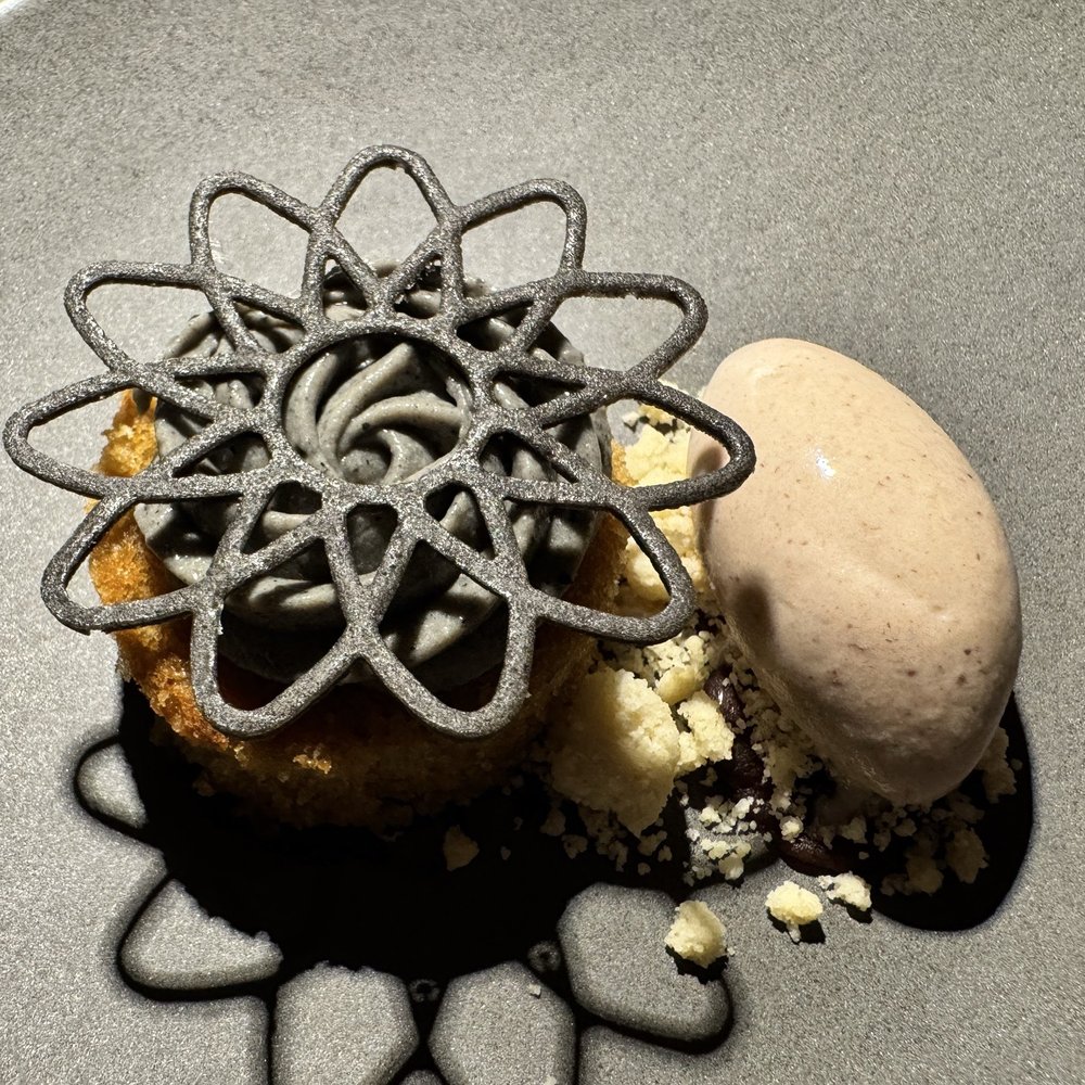 Yingtao - Black sesame cake with red bean ice cream - Chinese Near Me - New York, New York