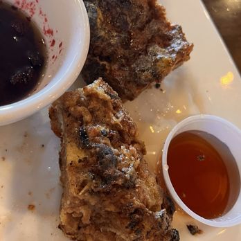 Rascals Tavern - French toast with berry compote - Bars Near Me - Greensboro, North Carolina