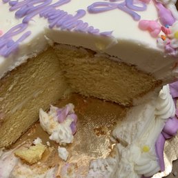 Half of the cake is literally just icing...