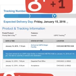 USPS Chicago Metro Surface Hub - Sorting Facility - This is my tracking info showing how they treat you as a customer!!!! My mom requested to get the 2 day shipping & this is what they do!