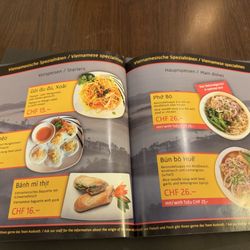 Pho Na - Menu