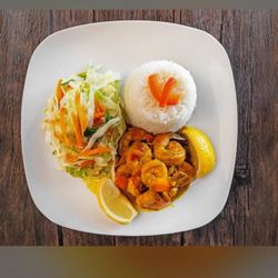 Chop Chili - Curry shrimp & white Rice
