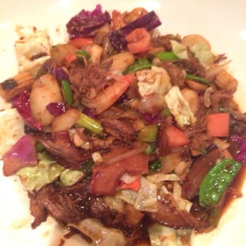 Asparagus - Shiitake Duck and Shrimp - Thai Near Me - Merrillville, Indiana