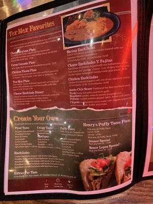Menu photo 7 Henry’s Puffy Tacos San Antonio, TX
