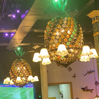 Pineapple Tequila - Stunning chandeliers - Mexican Near Me - Venice, Florida