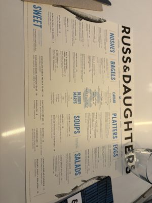 Menu photo 2 Russ & Daughters Cafe New York, NY