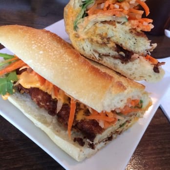 Saigon Shack - Crab cake banh mi - Vietnamese Near Me - New York, New York Saigon Shack - Crab cake banh mi - Vietnamese Near Me - New York, New York