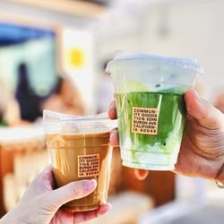 Community Goods - Matcha einspanner & Vanilla bean latte