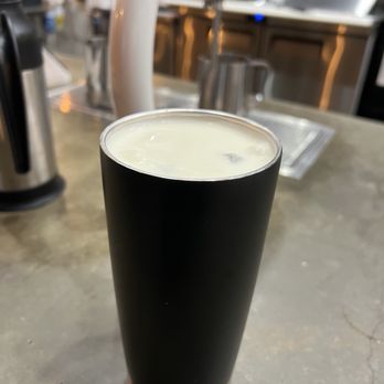 Hidden House Coffee - Orange cream latte in reusable cup - Coffee Roasteries Near Me - Santa Ana, California