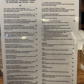 Eight AM - Menu - New American Near Me - San Francisco, California Eight AM - Menu - New American Near Me - San Francisco, California
