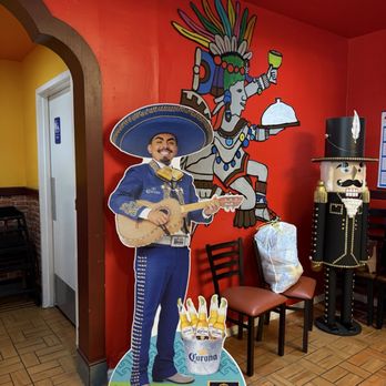 Mexico Lindo Mexican Restaurant - Photo opt with cardboard standup figure or nutcracker - Mexican Near Me - Cleveland, Tennessee