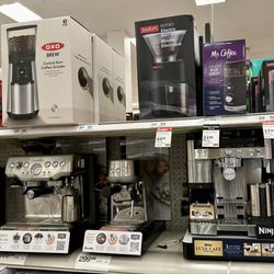 Target - Okay, who wants an expresso? No, I did not splurge on these machines.