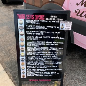 Twisted Sisters Cupcakes  - Food truck menu - Cupcakes Near Me - Virginia Beach, Virginia