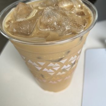 Communal Coffee - Iced oat milk almond milk latte with some kind of orange flavoring ... yummmm - Cafes Near Me - Oceanside, California
