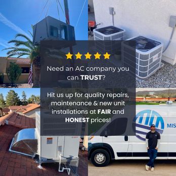 Mission Mechanical Services - We take a Customer-First approach to HVAC!  We operate with integrity ALWAYS and will NEVER sell our customers something they don't need! - Heating & Air Conditioning/HVAC Near Me - Mesa, Arizona