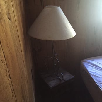 Bucks Lake Lodge - This was one of the two lamps that they provided but nowhere to plug them in at - Hotels Near Me - Quincy, California